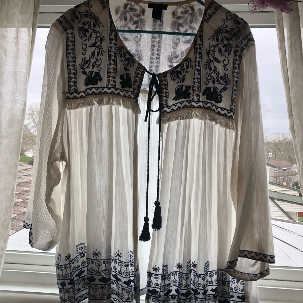 Gauze kimono